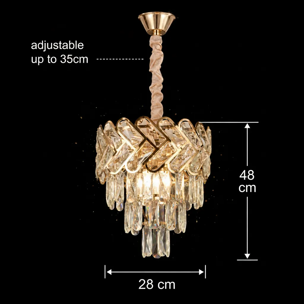 Alessandro Design VECTOR Petito candelabru 3xE14 auriu 28cm