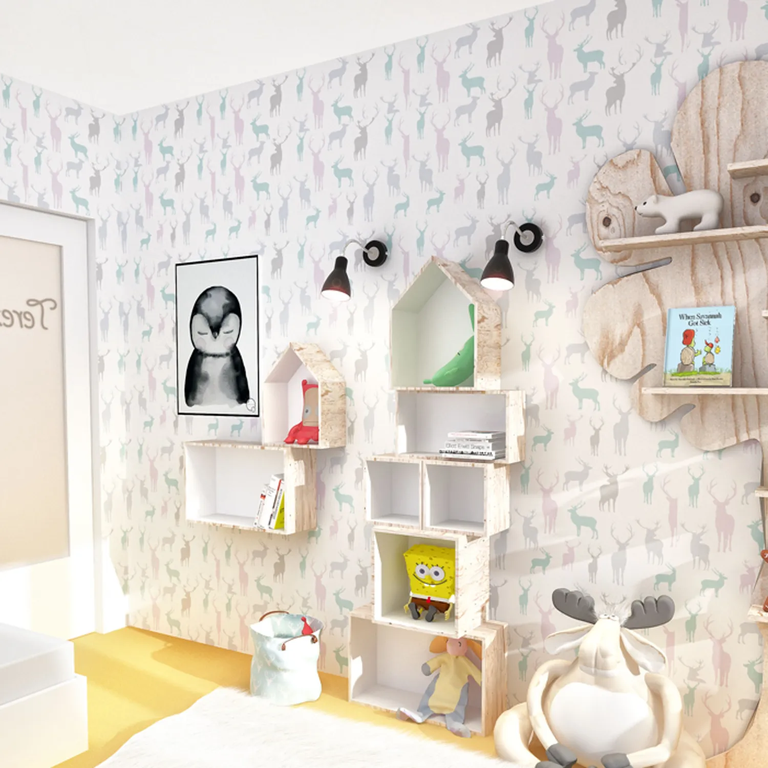 Rendl Light Studio Kaya aplica E27 cu intrerupator alb