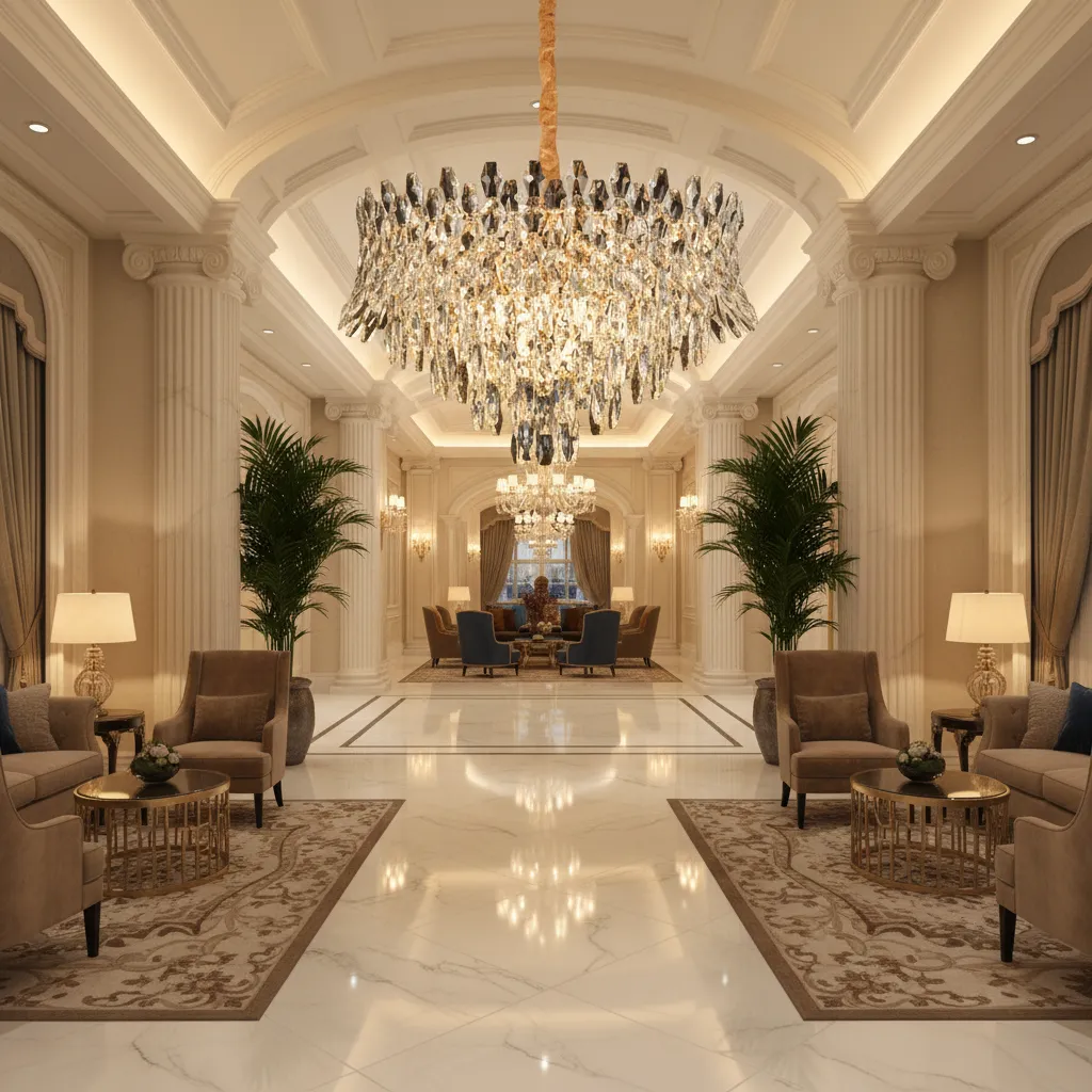 Alessandro Design Monarch Magno 12xE14 candelabru cristal auriu 60cm
