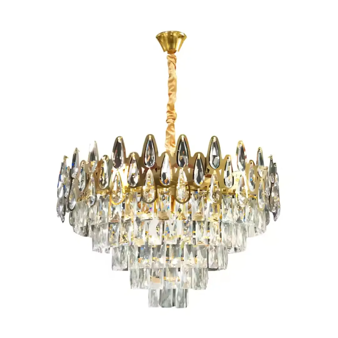 Alessandro Design Alhambra candelabru cristal 8xE14 auriu 50cm