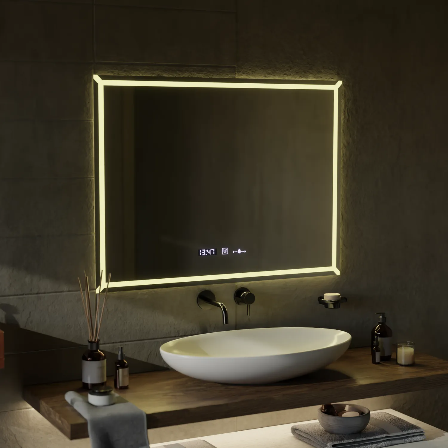 Alessandro Design VillayTouch Marcello oglinda LED 80x60cm