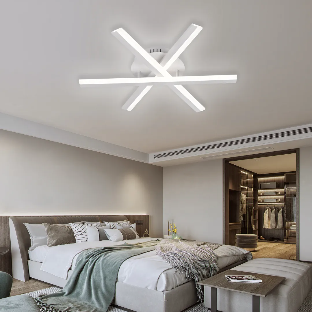 Alessandro Design Zoe lustra LED 40W alba dimabila