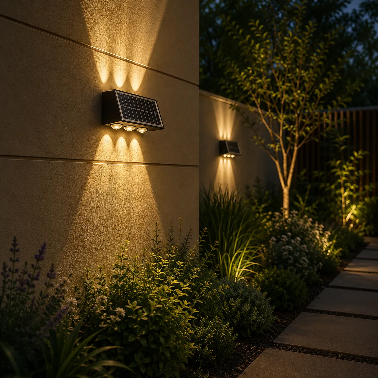 Alessandro Design Solaris aplica exterior LED 6 surse neagra calda