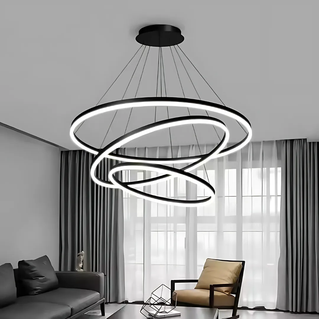 Alessandro Design PAGANO lustra LED 95W neagra 49cm
