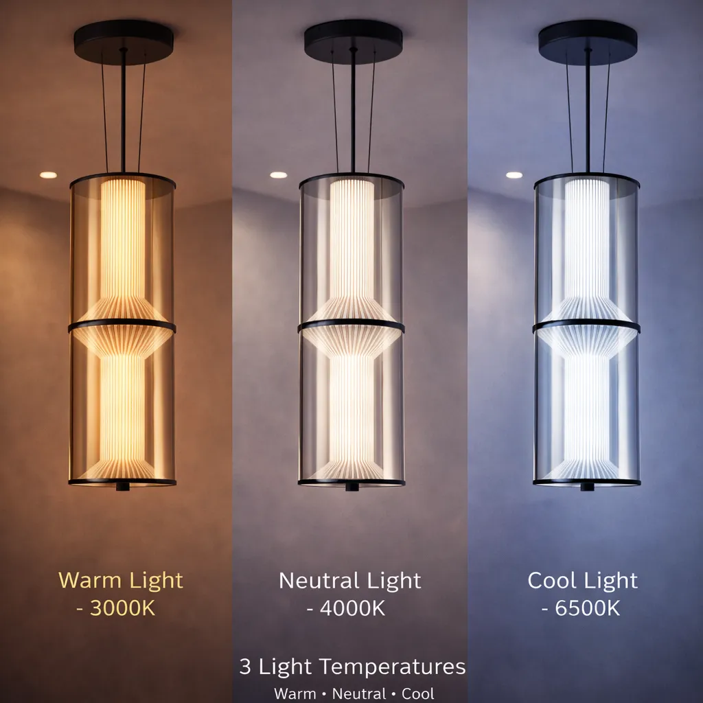 Alessandro Design Orin lustra LED 47W negru telecomanda