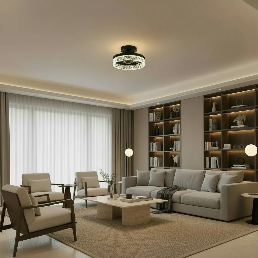Alessandro Design VEYA lustra LED neagra 38W dimabila