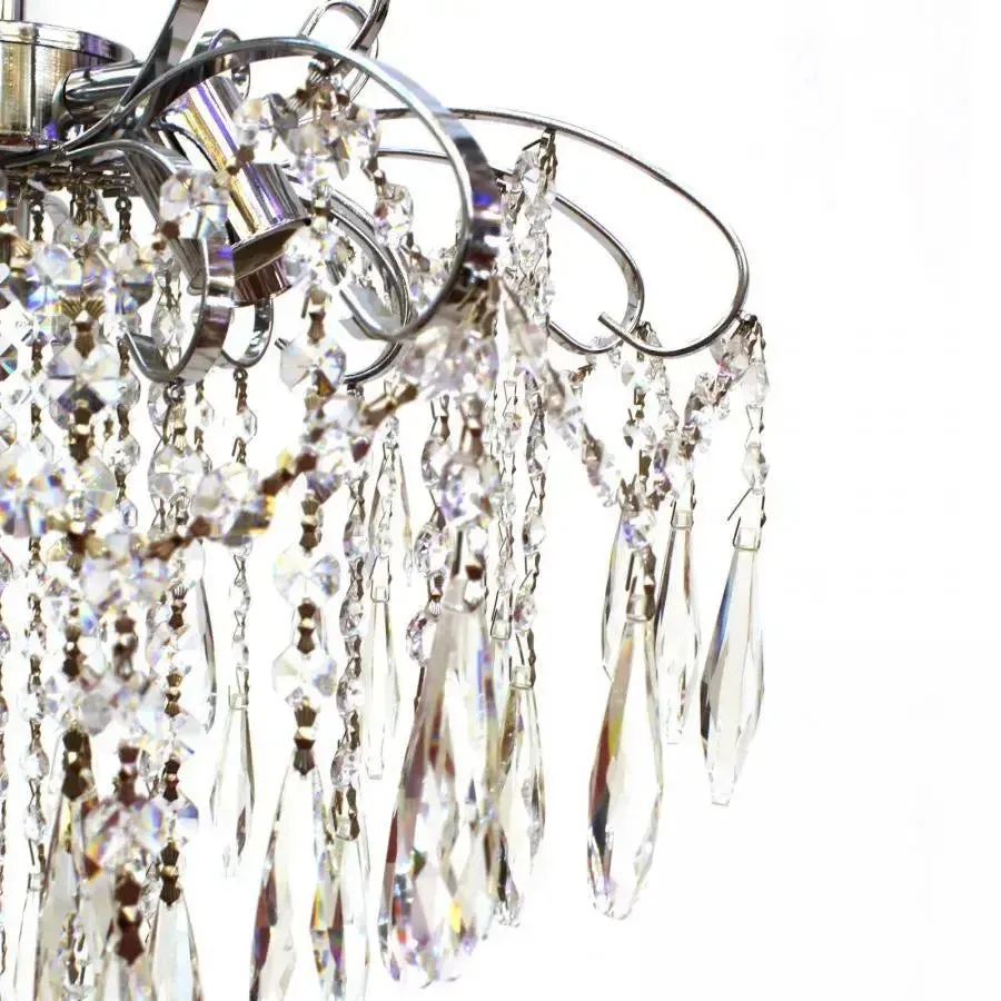 Alessandro Design Edinburgh Eleganza candelabru cristal crom 5xE27