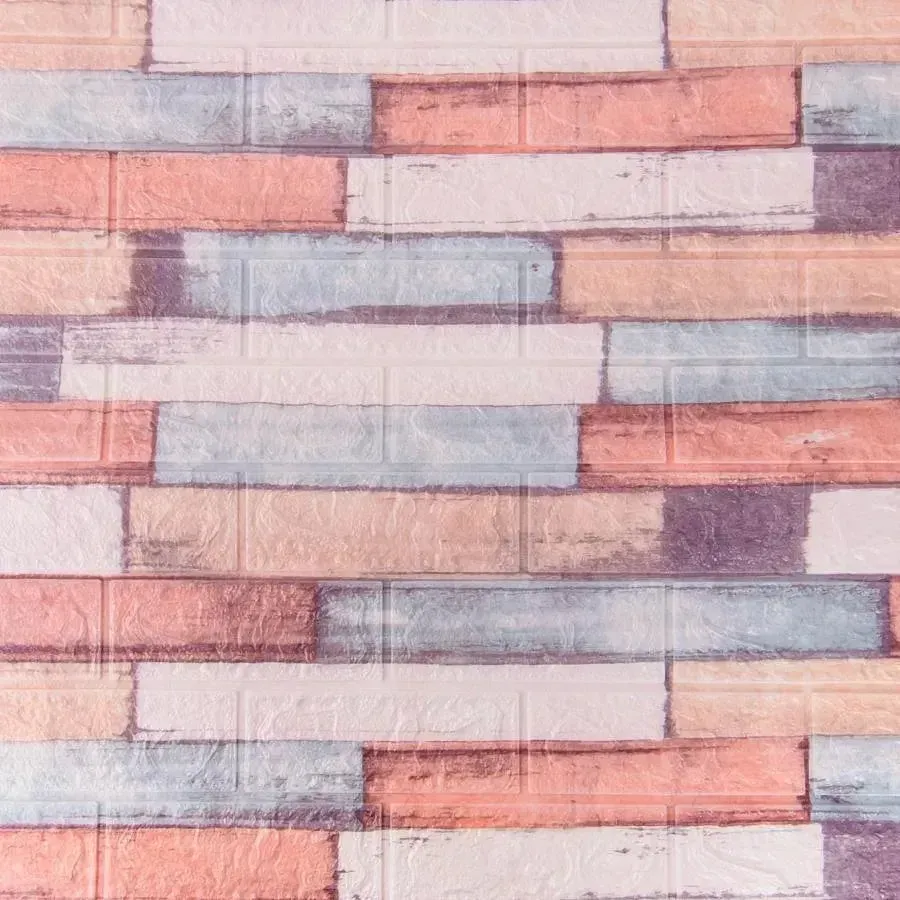 Alessandro Design tapet 3D autoadeziv cărămizi multicolor 10 buc