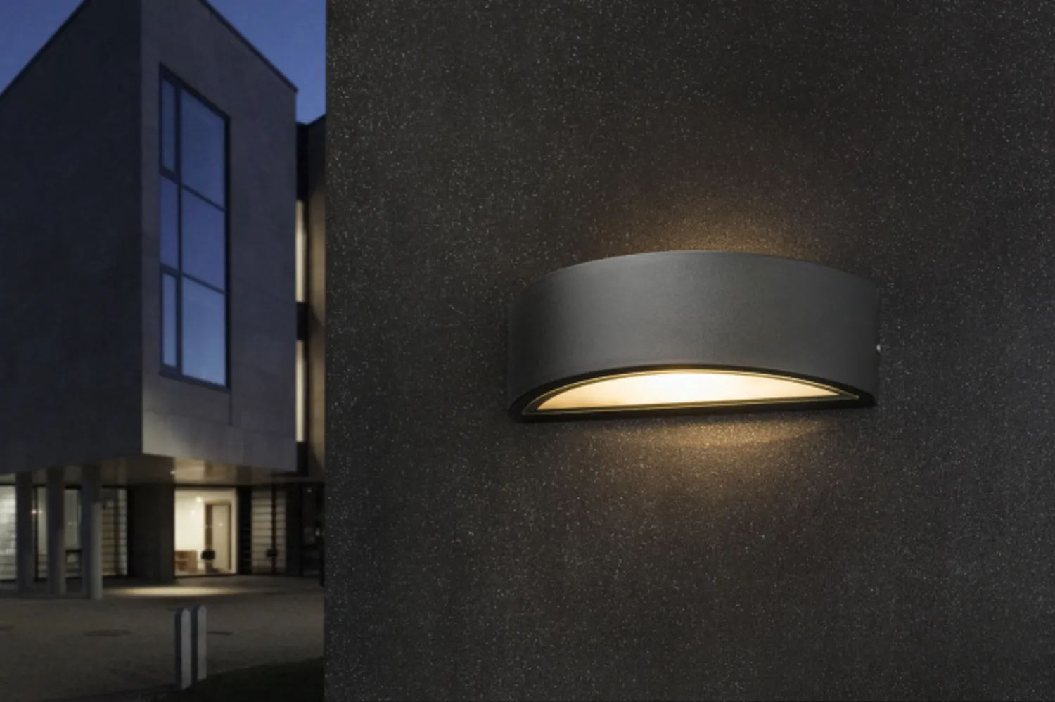 Rendl Light Studio Lesa aplica exterior LED negru aluminiu