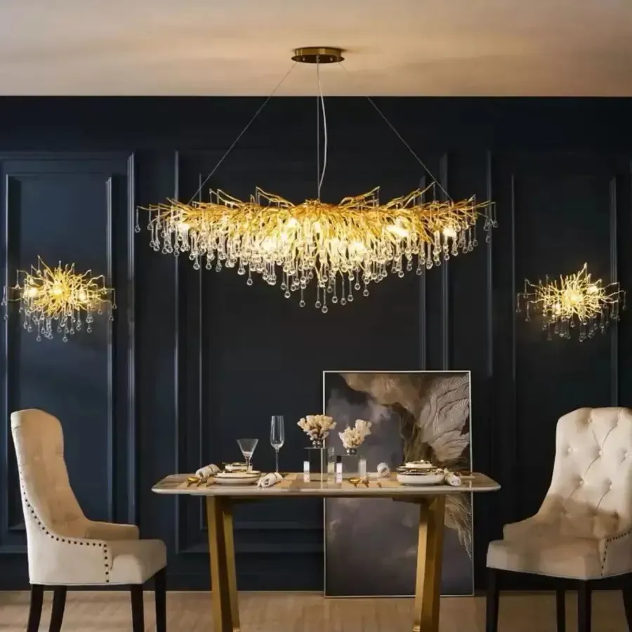 Alessandro Design Kaiser candelabru auriu 13xG9 120cm