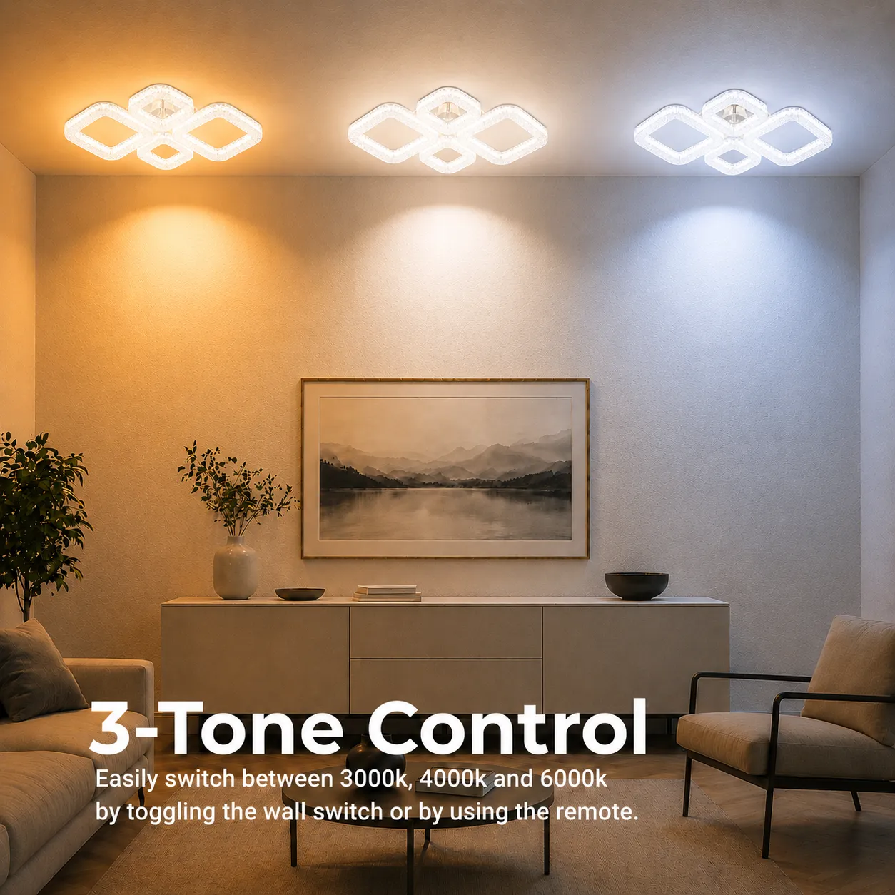 Alessandro Design MOND 72W lustra LED alba dimabila