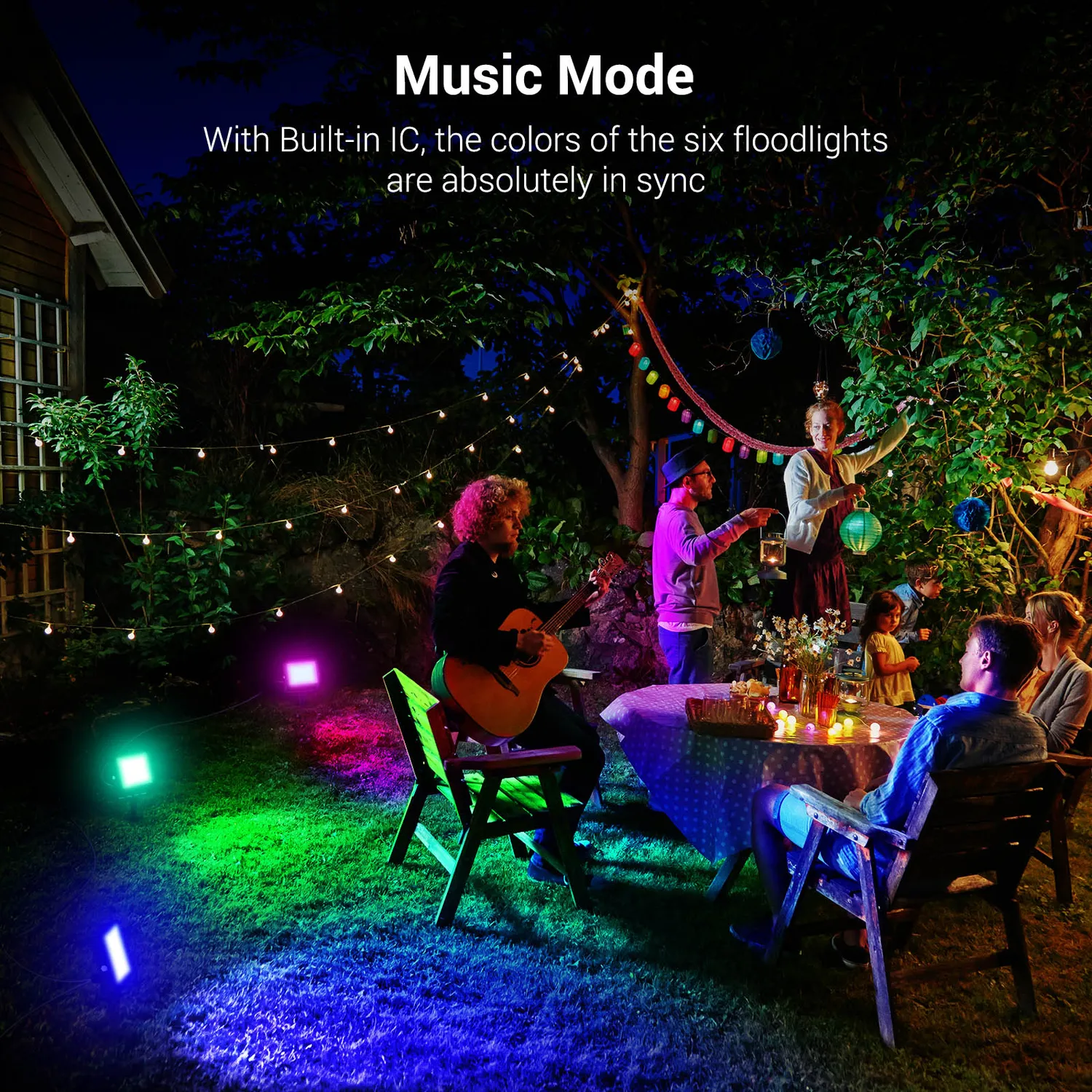 Ustellar GemBand 100W proiector LED RGBW 6 bucati smart