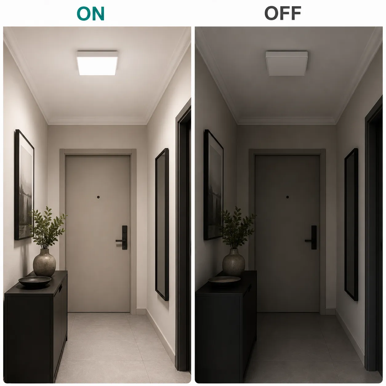 Alessandro Design PL200/23P plafoniera LED 36W 22x22cm 6000K