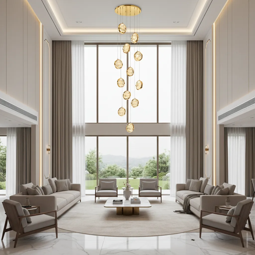 Alessandro Design Frame candelabru cristal LED 40cm auriu