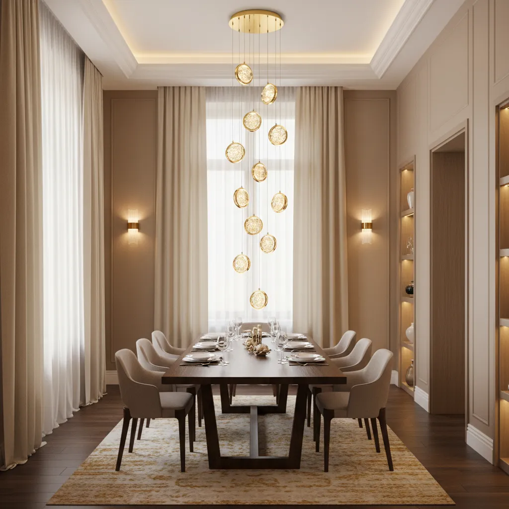 Alessandro Design Frame candelabru cristal LED 40cm auriu