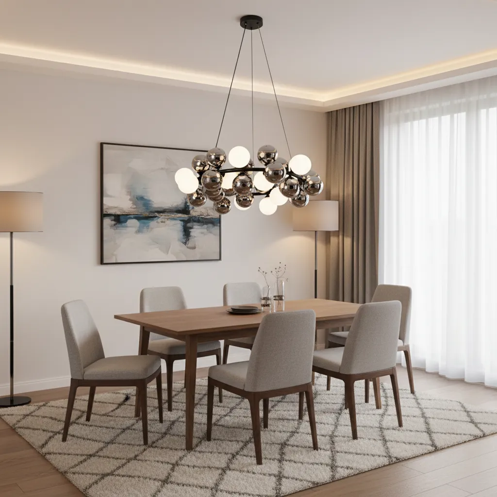 Alessandro Design Mussel Regalis 13xG9 lustra cromata 80cm