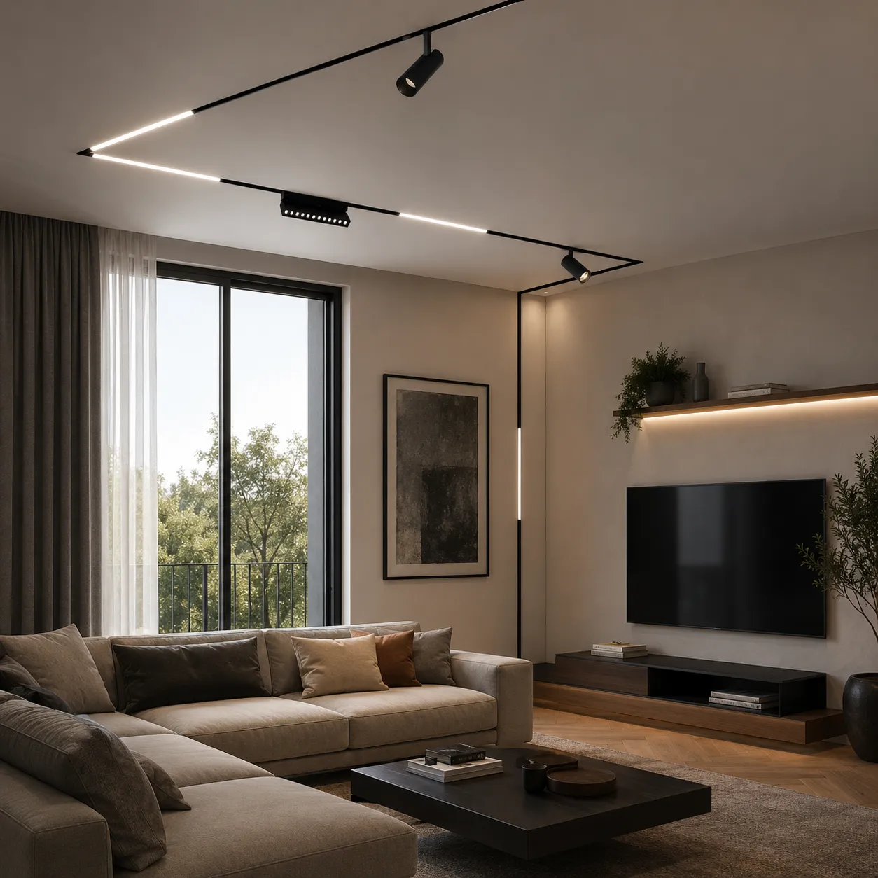 Alessandro Design ZARAFSHAN proiector sina 12W negru lumina neutra