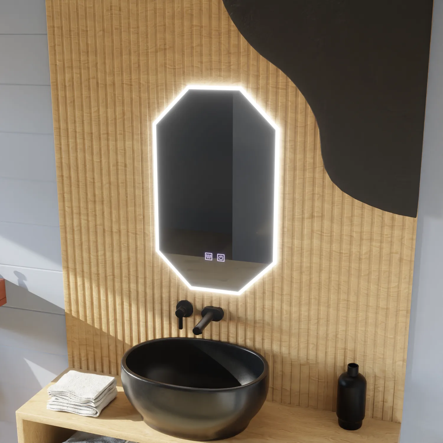 Polygon E43S/50X80 oglinda LED baie 50x80cm dezaburire