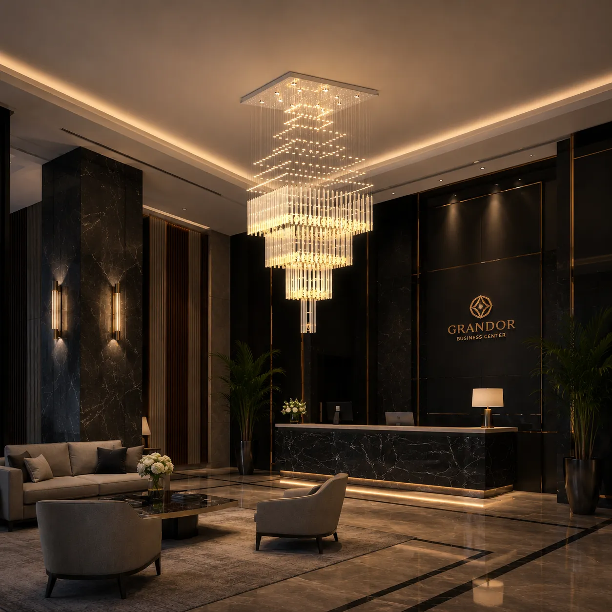 Alessandro Design Florentia Gold candelabru LED 80W D50cm auriu