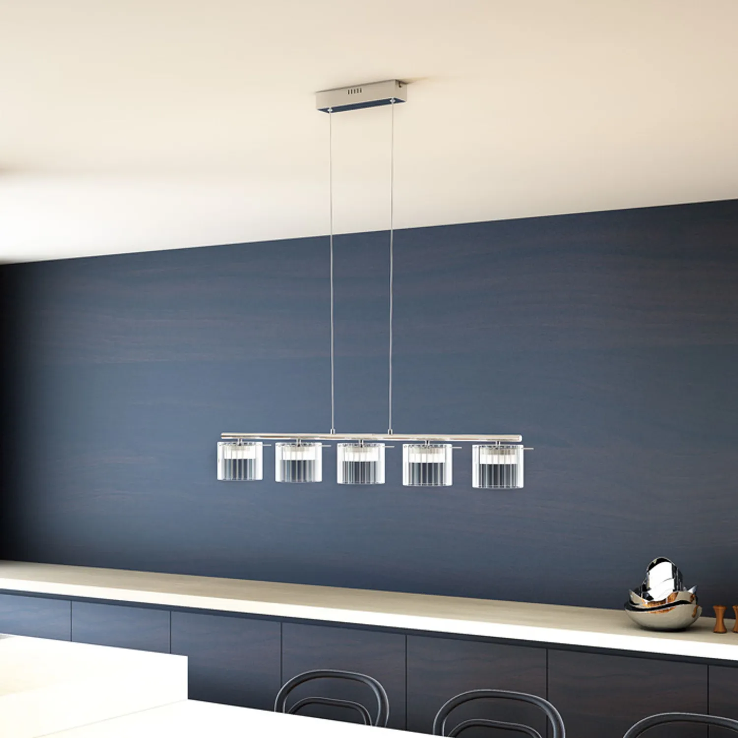 Rendl Light Studio Estra V pendul LED alb 5 reflectoare