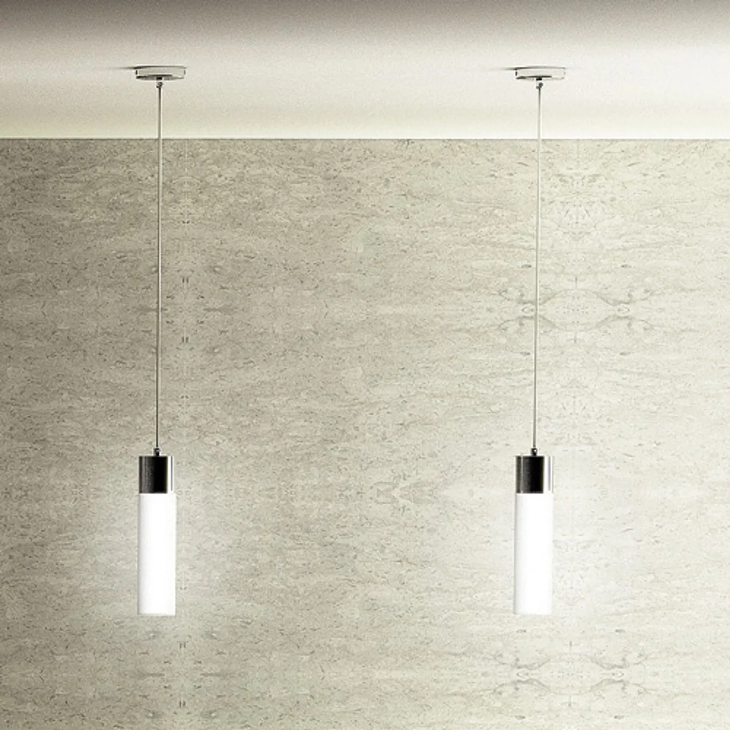 Rendl Light Studio Eight Pendel pendul sticla opal crom