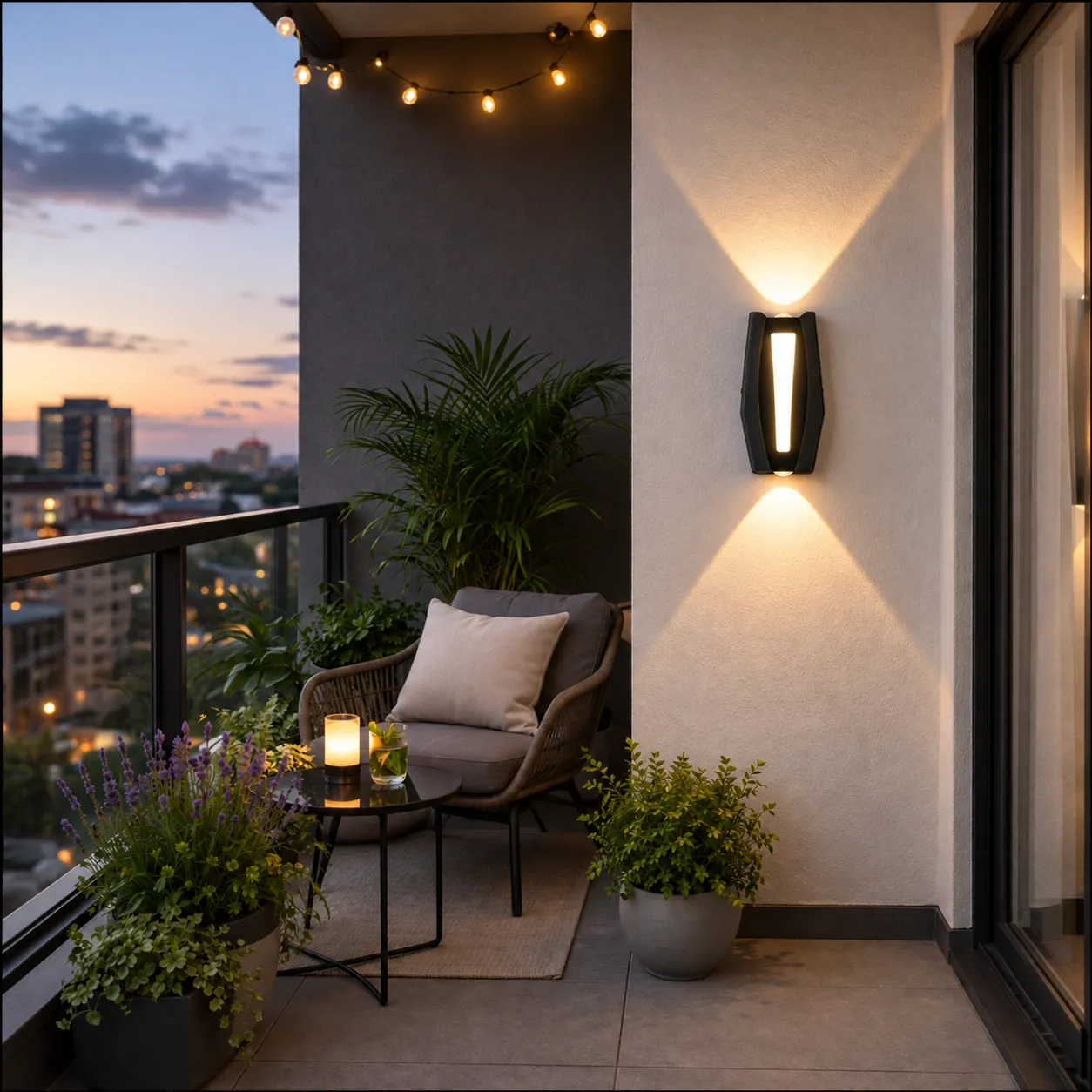 Alessandro Design AX218 aplica LED 2x8W neagra 3000K