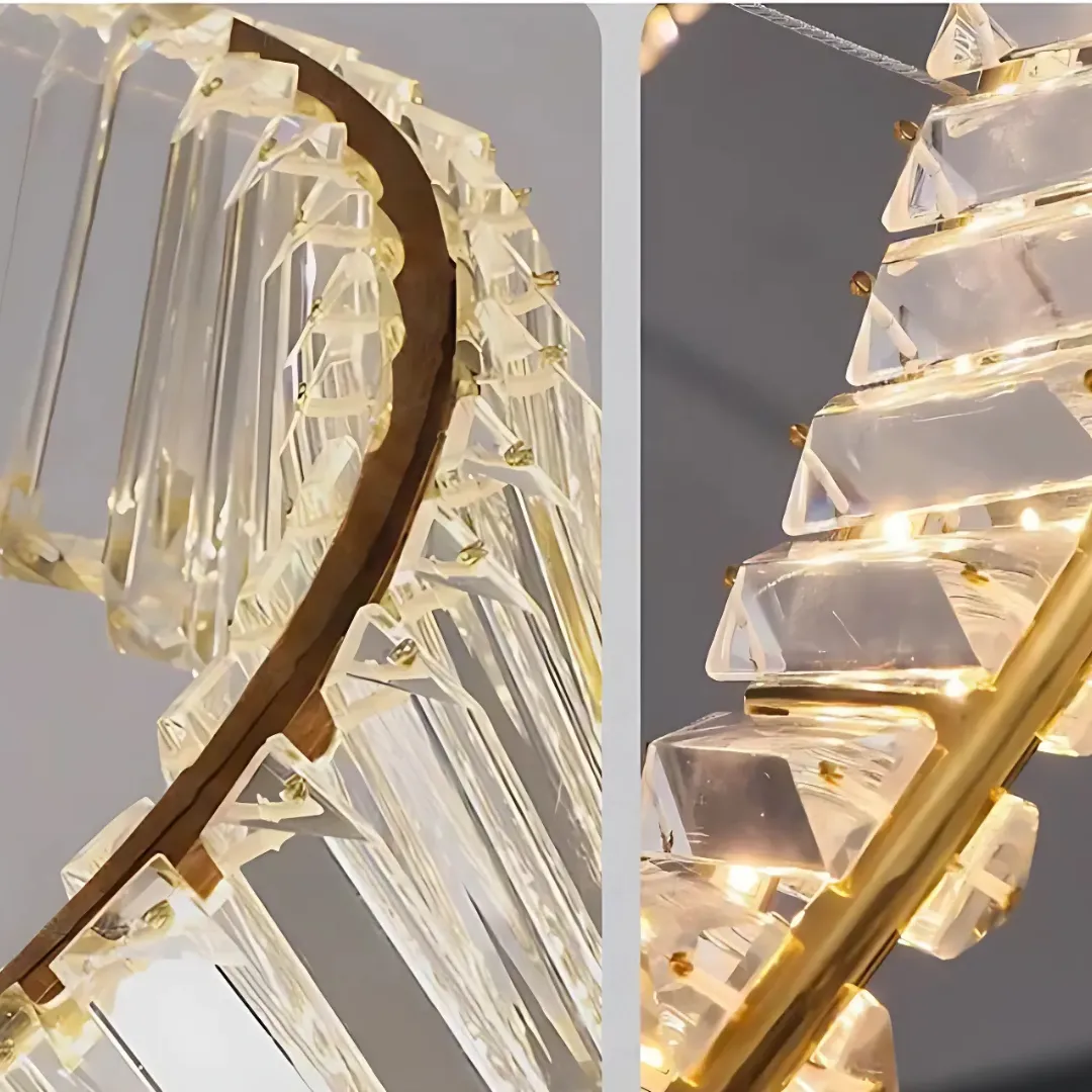 Alessandro Design Luigi lustra LED 57W aurie cristal