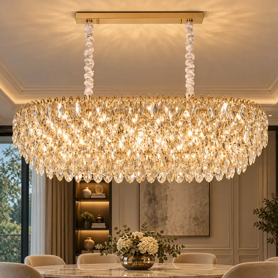 Alessandro Design Erdenet Supremo candelabru cristal auriu 12xE14