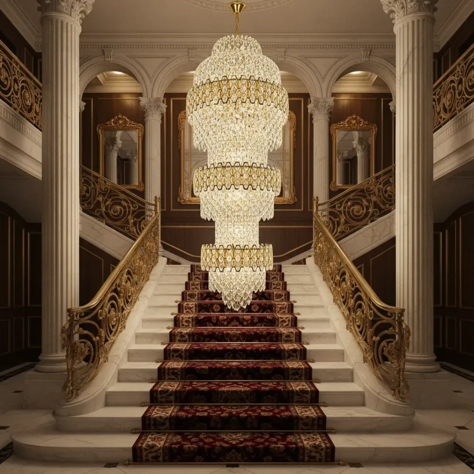 Alessandro Design Trio Magno candelabru cristal 49xE14 auriu