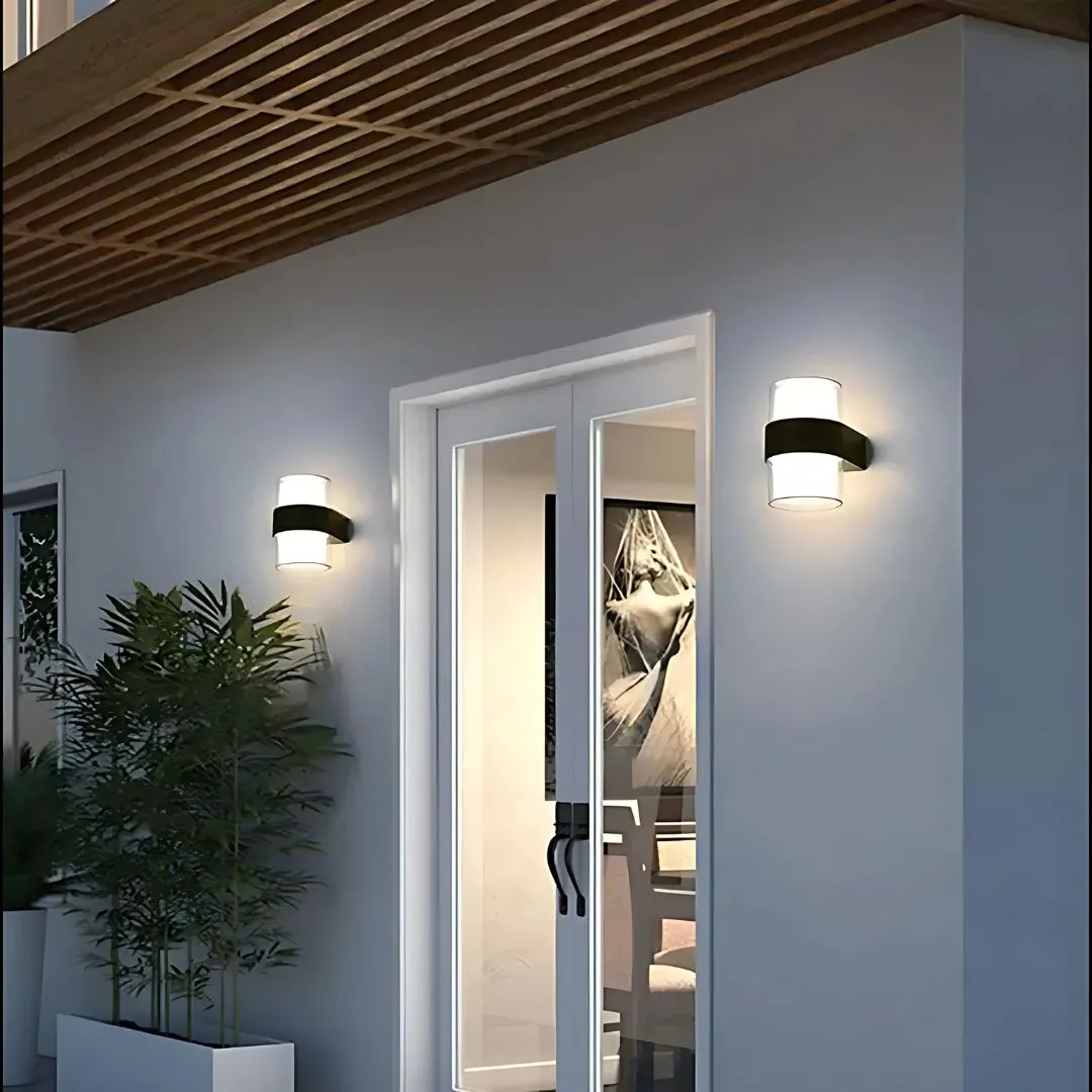 Alessandro Design MIRA aplica exterior LED 9W neagra 2 surse
