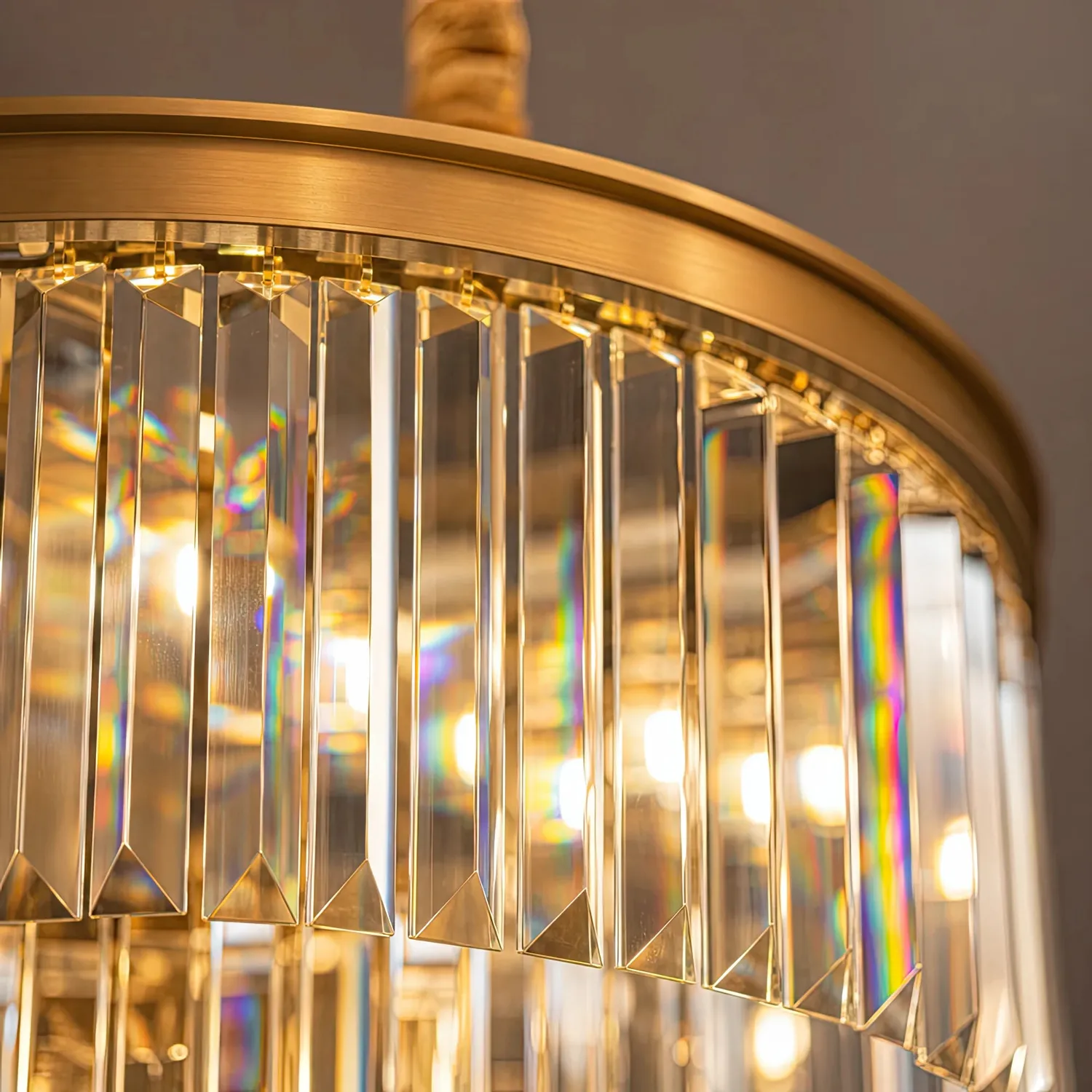 Alessandro Design Chambord lustră cristal 3xE14 aur mat