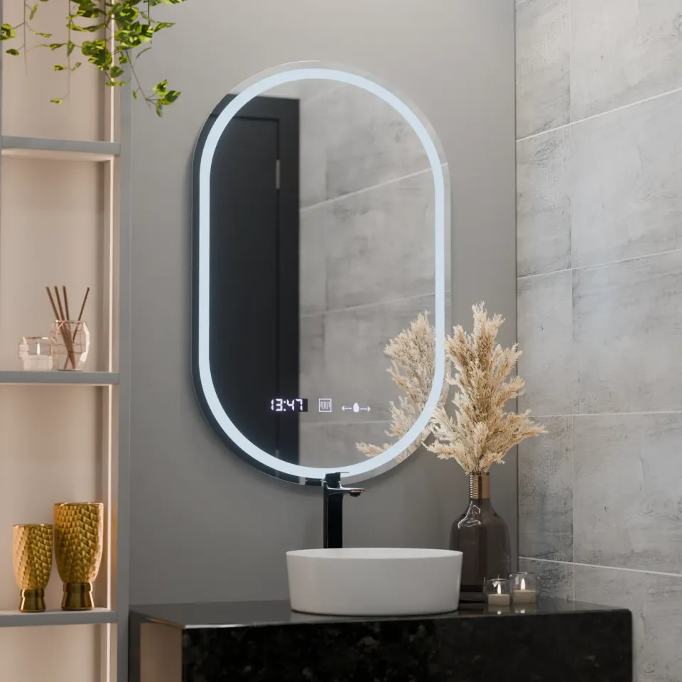 Oglinda LED ovala Alessandro Design Marcello 50x80cm antiaburire
