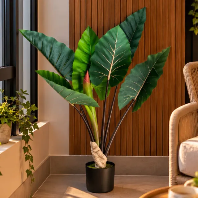 Alessandro Design Alocasia planta artificiala 100cm verde