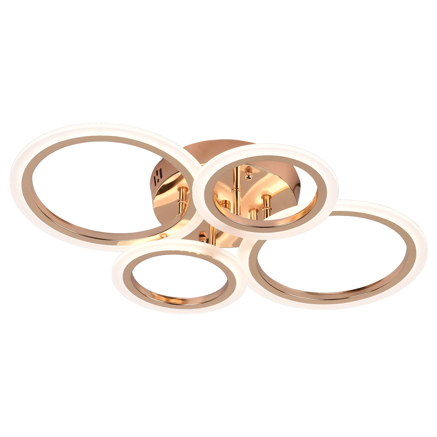 Alessandro Design Betty lustra LED 43W aurie 4 cercuri