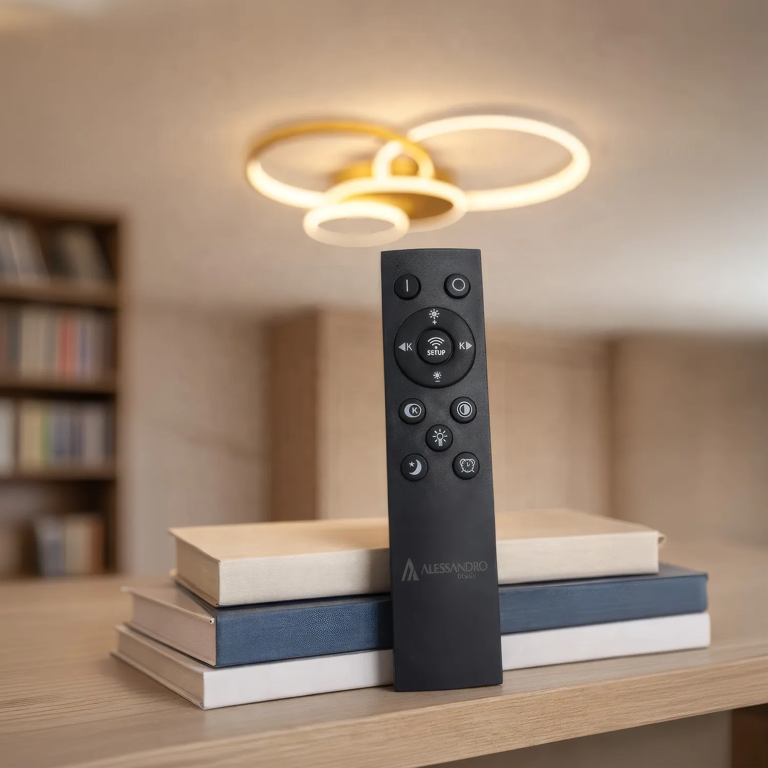 Alessandro Design KILLIAN 80W lustra LED aurie telecomanda