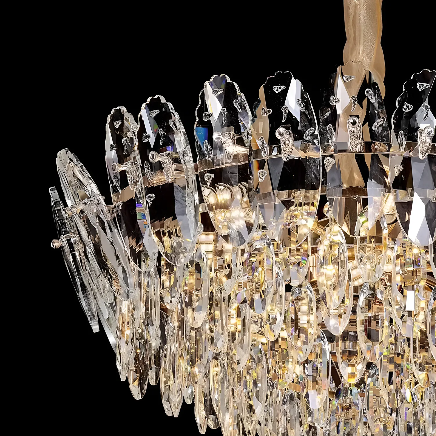 Alessandro Design AURELIUS Magno Candelabru Cristal 11xE14 60cm Auriu