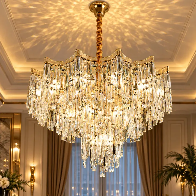 Alessandro Design VETRA Regalis candelabru cristal 17xE14
