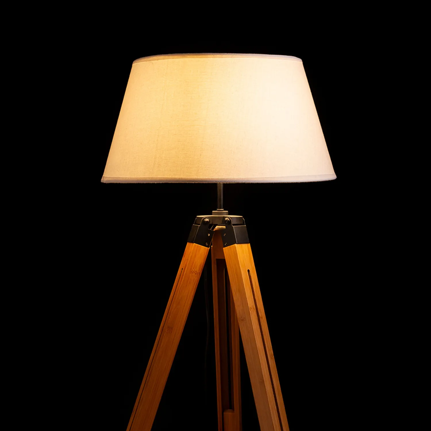 Rendl Alvis lampadar crem bambus E27