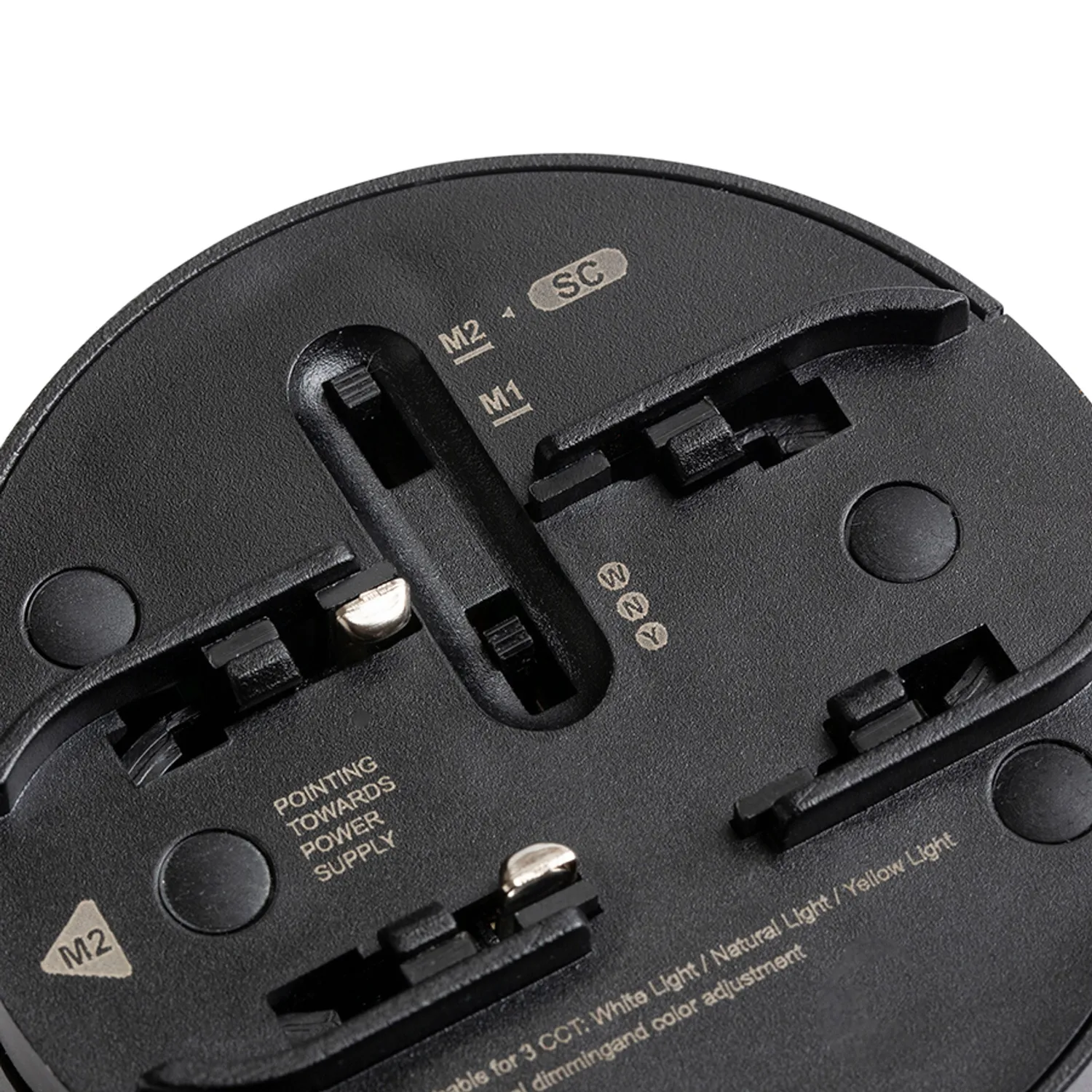 Rendl Light Studio Codi spot sina negru pentru Vega Wave 24V