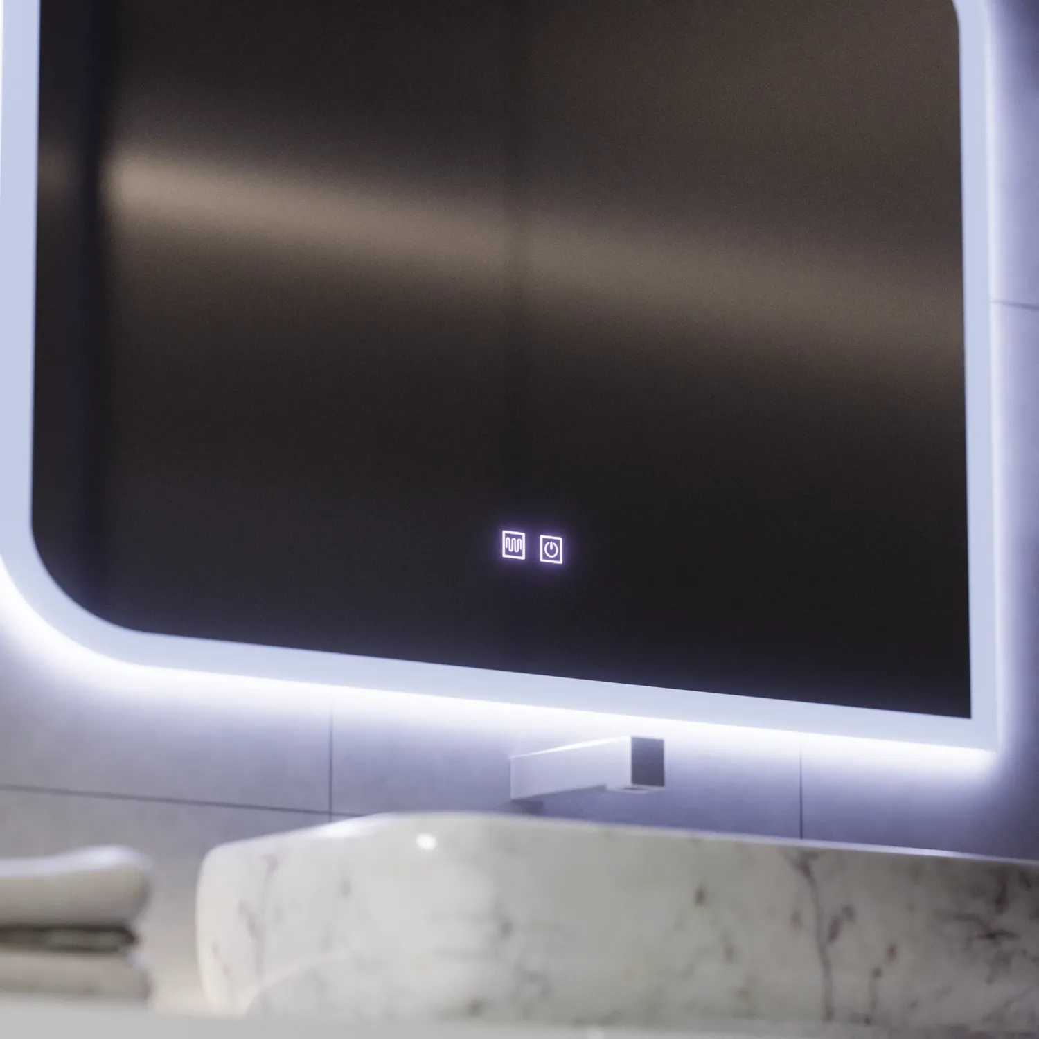 Alessandro Design CLARIVO oglinda LED 80x60cm touch dezaburire