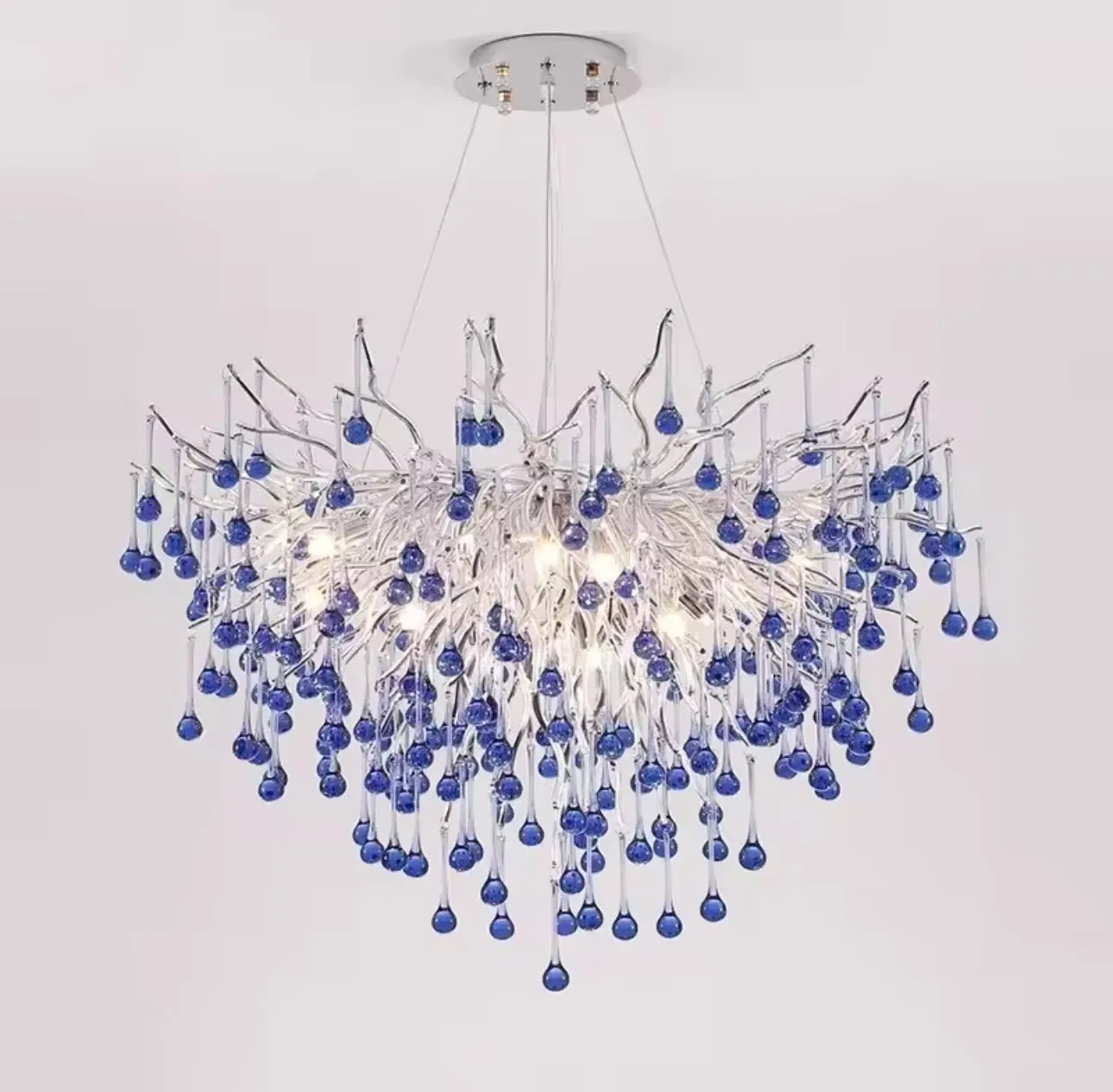 Alessandro Design CC335/400CH candelabru 40cm crom albastru