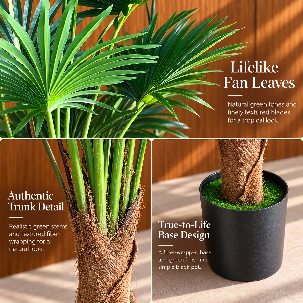 Alessandro Design Livistona 140 cm palmier artificial verde