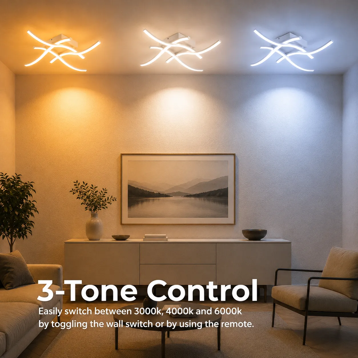 Alessandro Design ANADYR lustra LED alba cu telecomanda