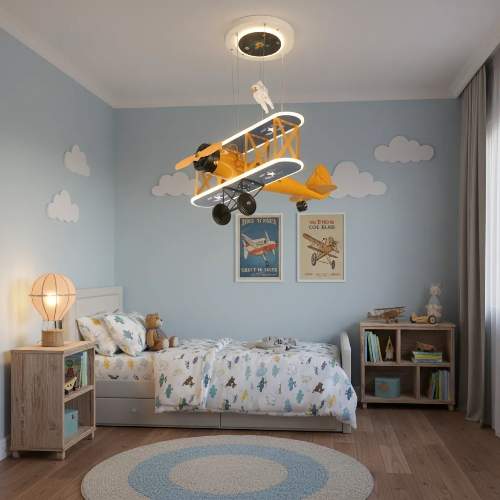 Alessandro Design AVION 80W lustra LED avion copii