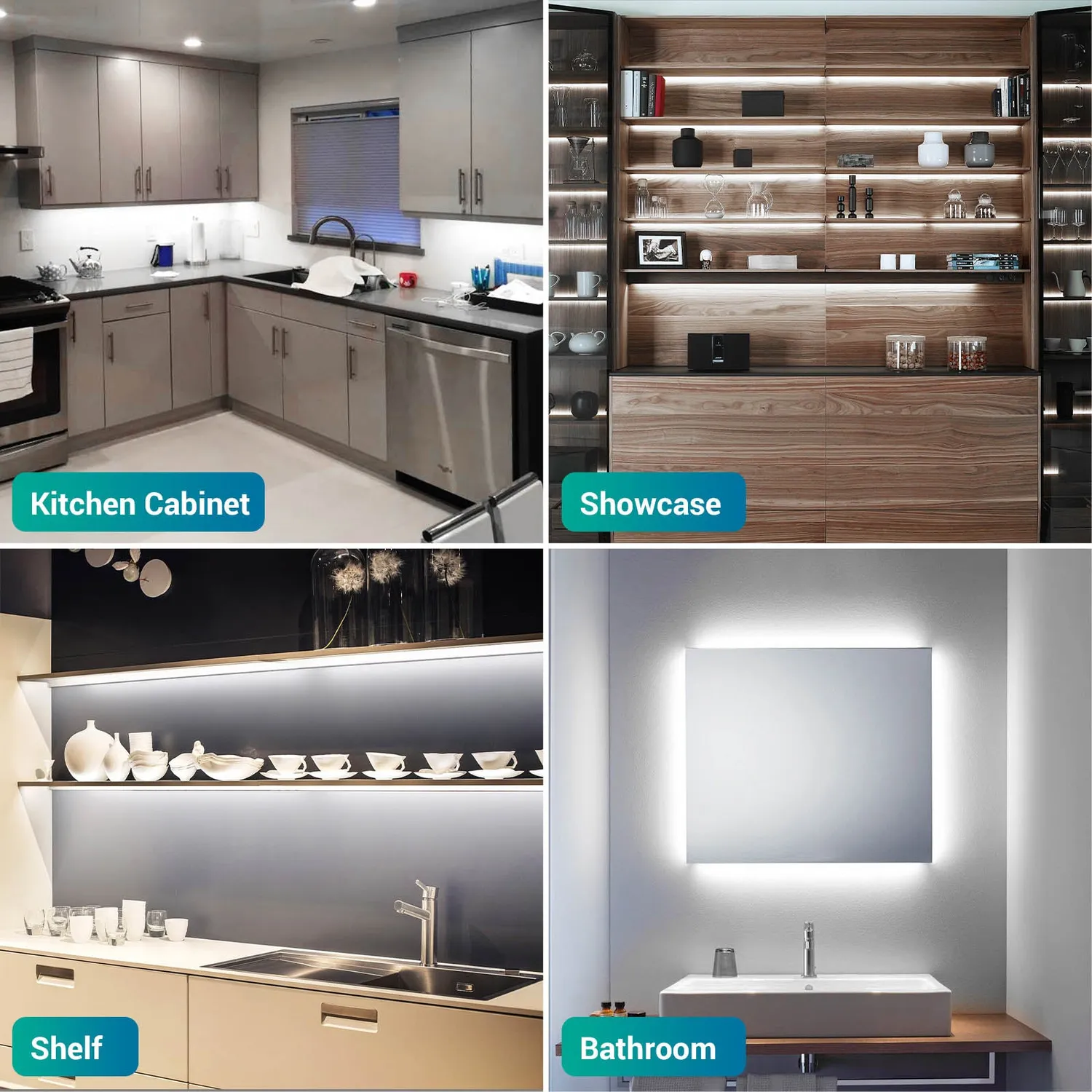 Ustellar banda LED alba exterior IP65 5m lumina rece
