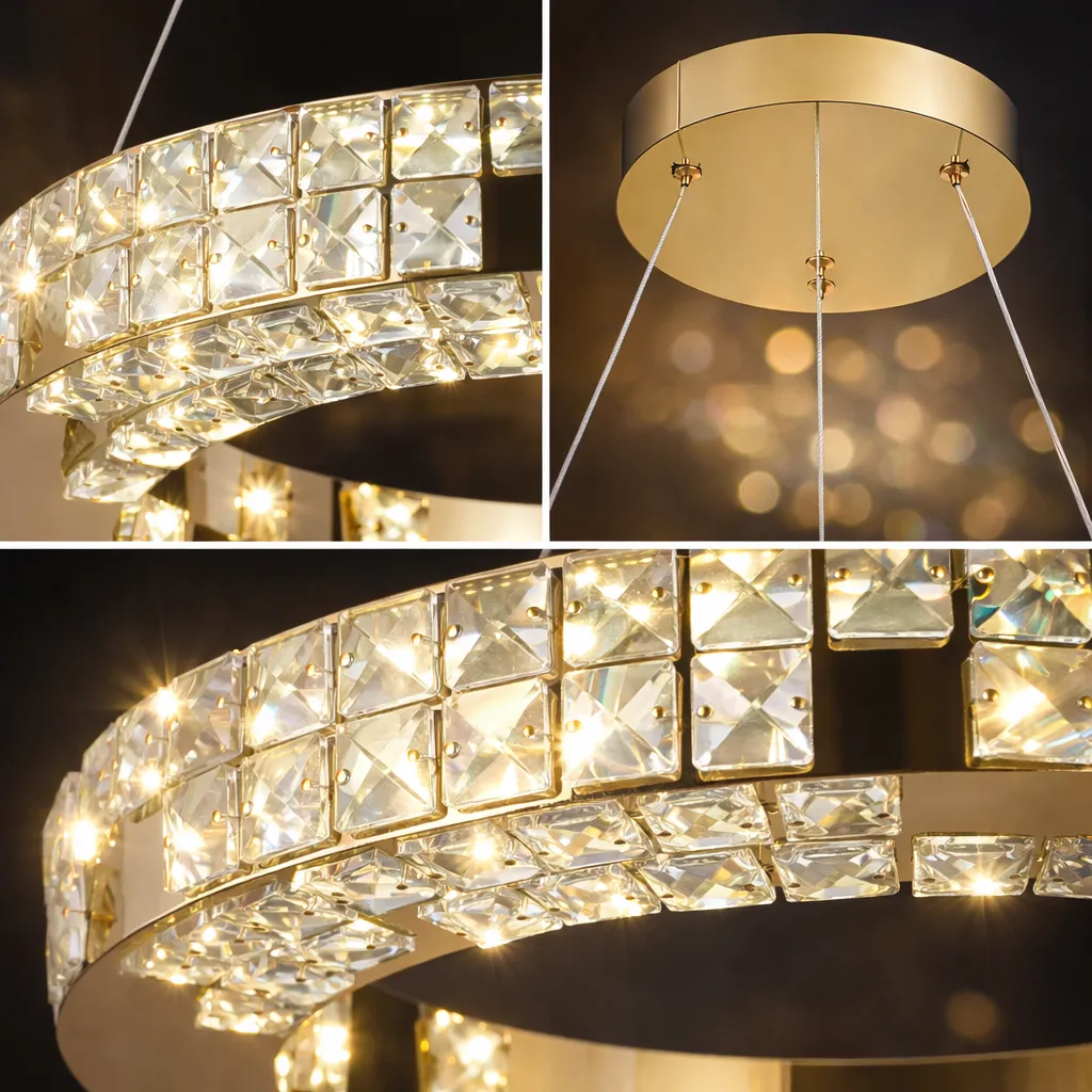 Alessandro Design LLC135/1GD lustră LED 29W aurie dimabilă