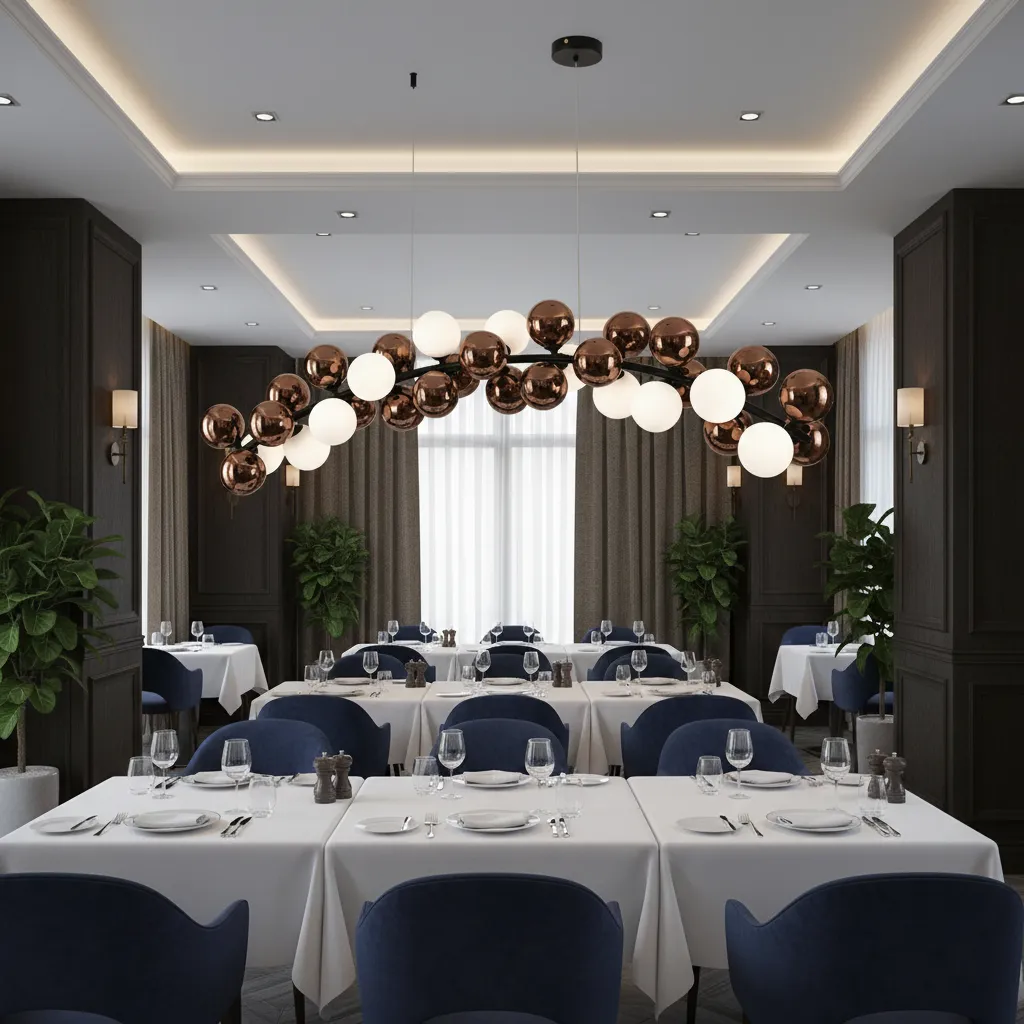 Alessandro Design Barro Grande lustra suspendata L130cm rose gold