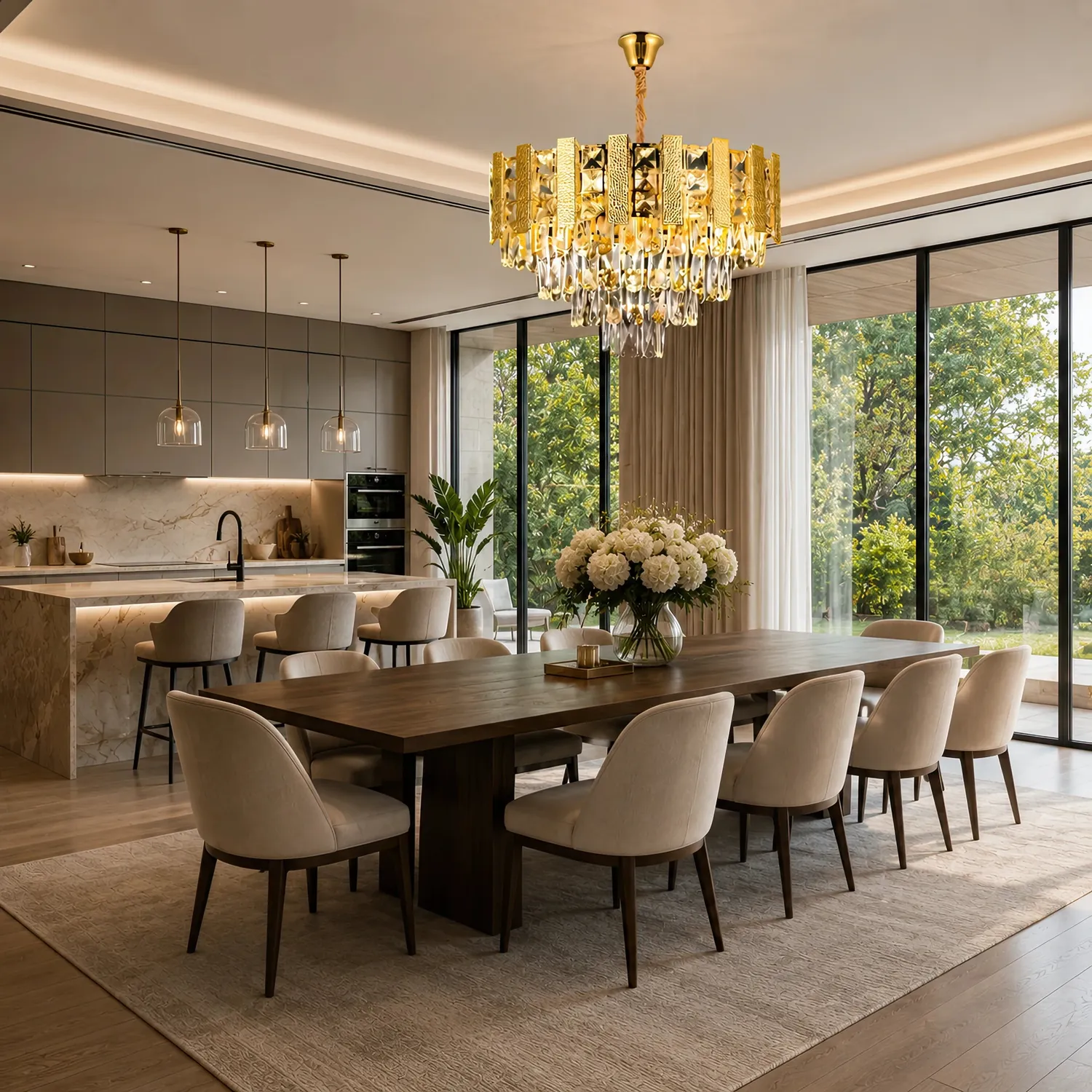 Alessandro Design PELES Petito candelabru cristal auriu E14