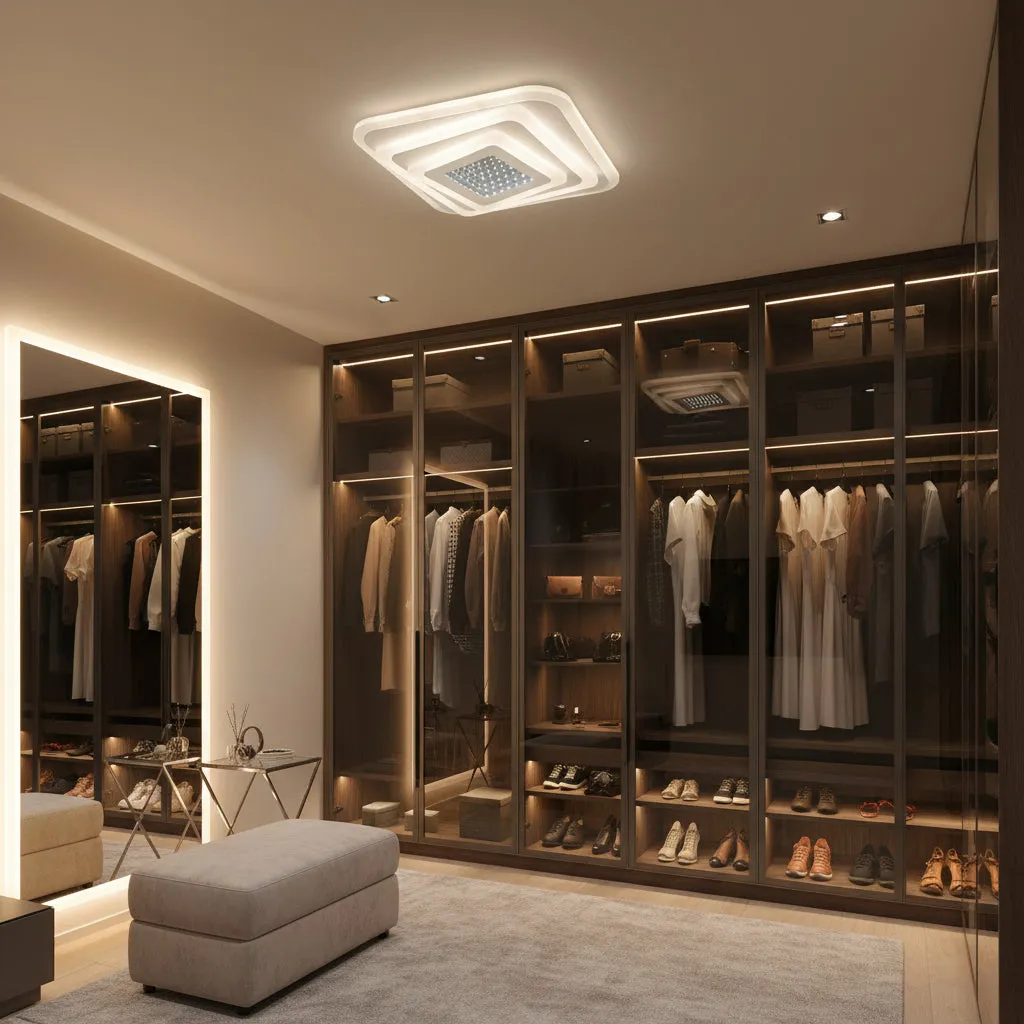 Alessandro Design NEXA lustra LED aplicata alba 46W 3 culori