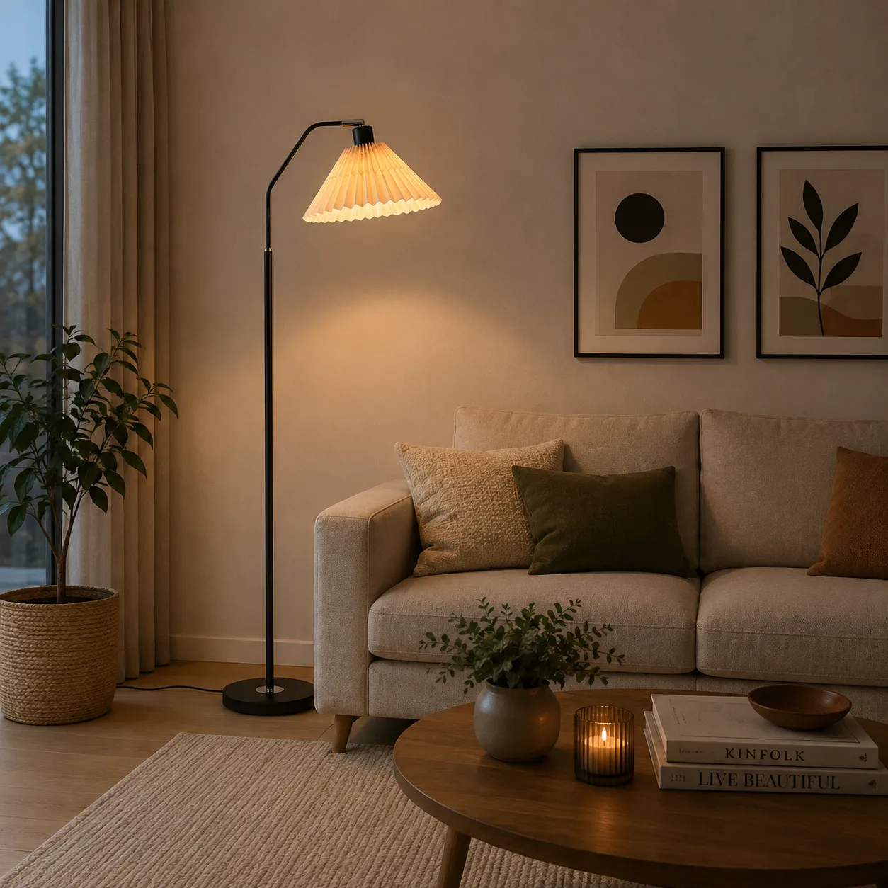 Alessandro Design Jizzakh lampadar E27 alb-negru metal